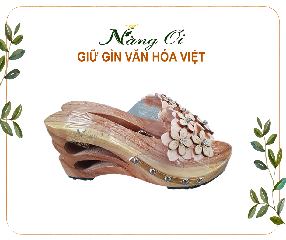 guốc gỗ hai giọt nước